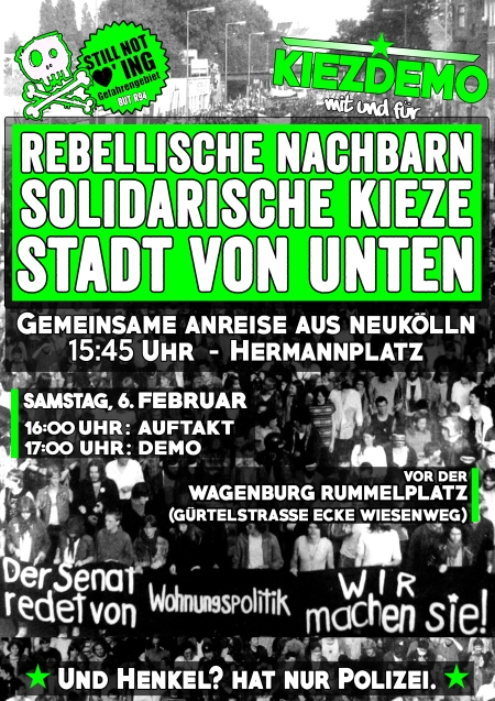 Demo Rebellische Kieze Berlin