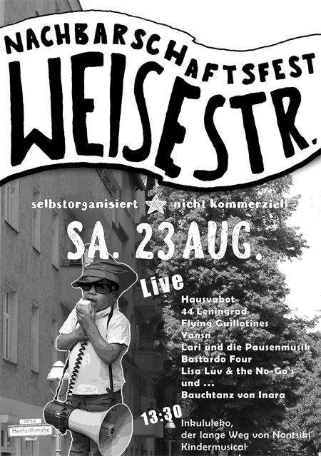 Strassenfest Weisestrasse 23.8.2014