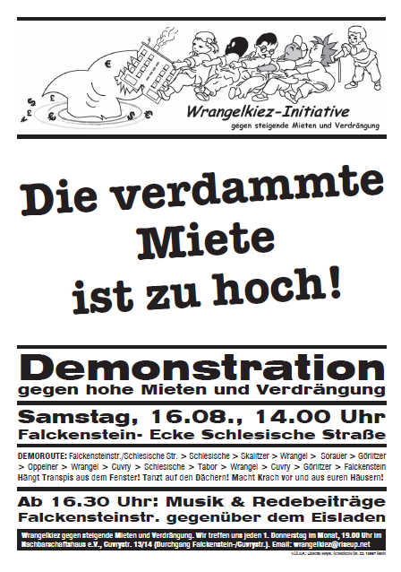 Demo gegen hohe Mieten Berlin 
